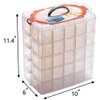 Sooyee - Contenedor apilable de 5 capas transparente