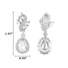 EleQueen Women's Austrian Crystal Art Deco Tear Drop Dangle Earrings