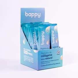 BAPPY - Péptidos de Colágeno Hidrolizado en Polvo - Porcino Tipo II - Sin Sabor - Adultos - 20 Sobres con 10 gr - 200 gr - 20 Días
