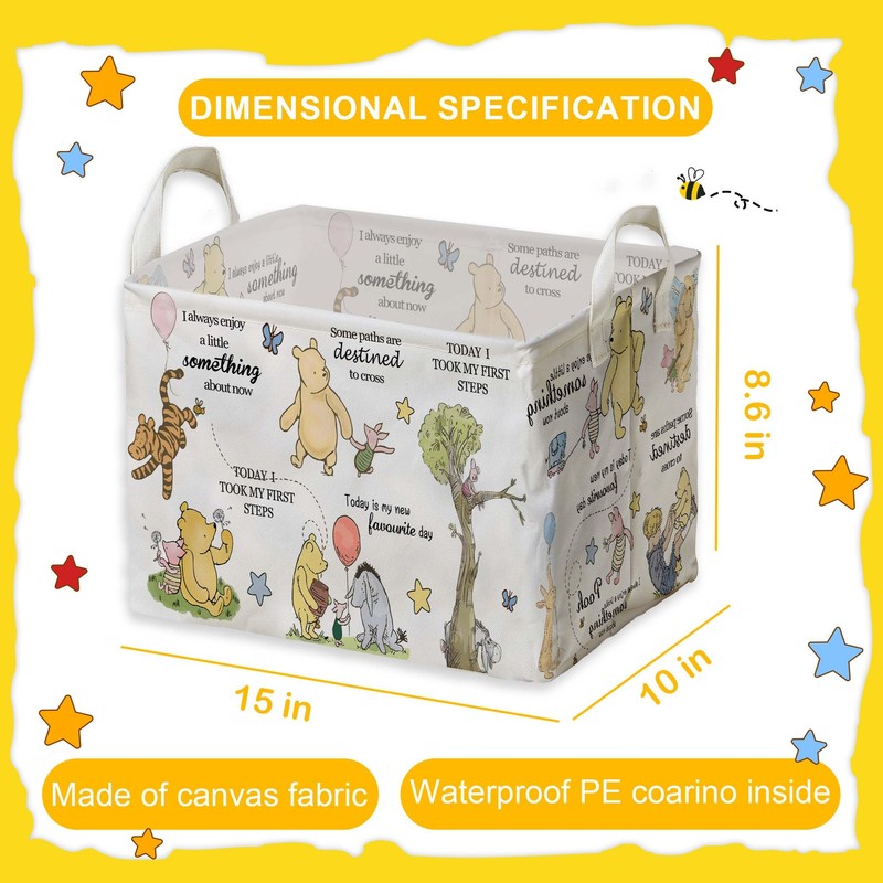 Winnie Storage Basket, The Pooh Nursery Baby Stuff, Winnie Nursery