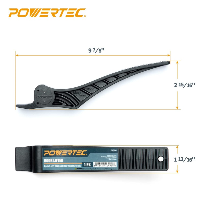 POWERTEC Door Lifter, Foot Operated Drywall, Panel Lifter, Drywall Lifter