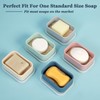 Leak Proof Silicone Travel Soap Case with Draining Tray -