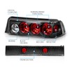 AmeriLite 3 Door Taillights 3 Pcs Black for Honda Civic