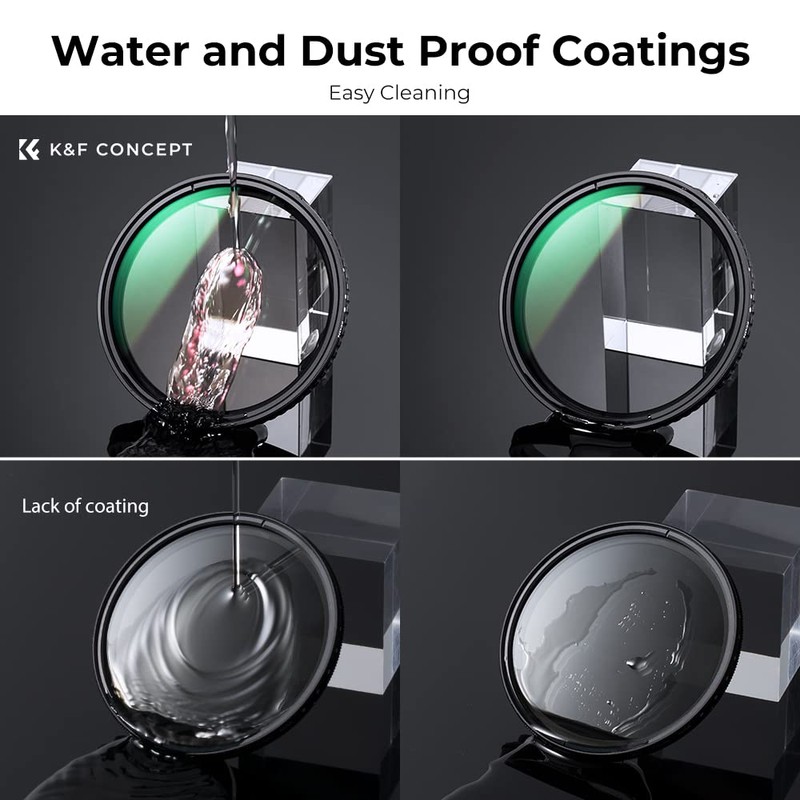 K&F Concept 77mm Variable ND2-32 Filter Adjustable Fader Neutral Density