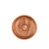 Samhita Acacia Wood Round Incense Stick Holder,Incense Burner, Ash Cather