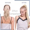 100% Remy Human Hair Ponytail Extension One Piece Claw/Jaw Clip