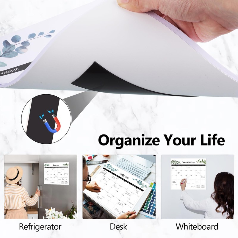 2025/26 Magnetic Calendar for Fridge, Fridge Calendar from Jul 2025