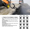 Jiawu 12 Pack Single Stud Fittings, L Track Tie Down