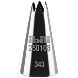 IBILI 250108 Star Piping Nozzle, Stainless Steel, Silver, 8 mm