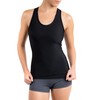 Compression Tank Top Women's Racerback Sleeveless Sports Tee (Black, Medium)