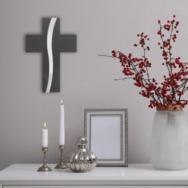 Fritz Cox® Stone Cross, High-Quality Handmade, Made in Germany, Modern Wall Cross Made of Stone (320094)