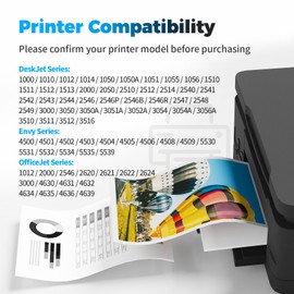 BAIINK Remanufactured Ink Cartridge Replacement for HP Ink 61 61XL HP61XL HP 61 Ink Cartridge Combo Pack for 4500 5530 5535 5534 4502 4630 4635 1000 1010 1510 2540 (Black and Color 2-Pack)