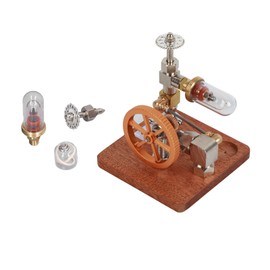 Adjustable Speed Stirling Engine Model Hot Air External Combustion Engine Model with Vertical Flywheel