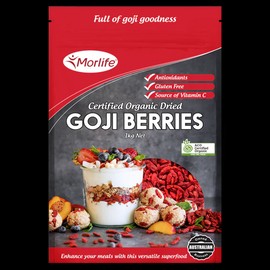 Morlife Goji Berries Certified Organic 1kg