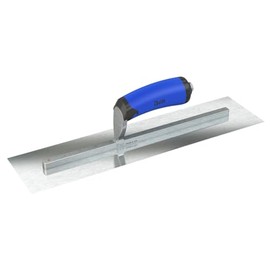 Razor Stainless Steel Finishing Trowel - 14" x 4" | Square-End Concrete Trowel with Comfort Wave Handle | Long Shank, Premium Ground Blade for Smooth Finishing