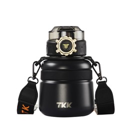 TKK Kids Insulated Water Bottle with Straw 20oz Vacuum Insulated Stainless Steel Metal Thermos Bottles Double Wall| Reusable Leak Proof BPA-Free for School