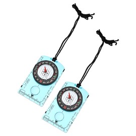 PATIKIL Orienteering Compass, 2 Pack Navigation Hiking Backpacking Compasses for Map Reading Survival Outdoor Exploring, Blue