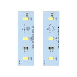 LEDBarz SW-BX02B Refrigerator LED Light Board for Frigidaire & Magic Chef Refrigerators - Replacement PCB LED Light Bar, 2Pcs DC 12V Modules Included