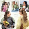 Sofeiyan Ponytail Hairpiece with Drawstring, Wavy Curly Ponytail Extension, 45