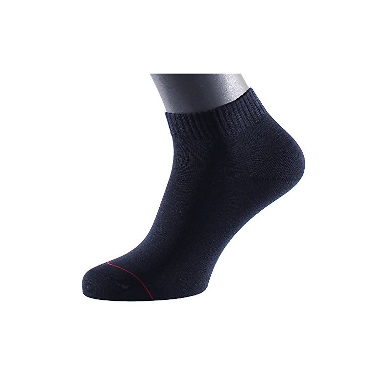 ALBERT KREUZ men's short socks antibacterial silver-integrated cotton-mix dark blue