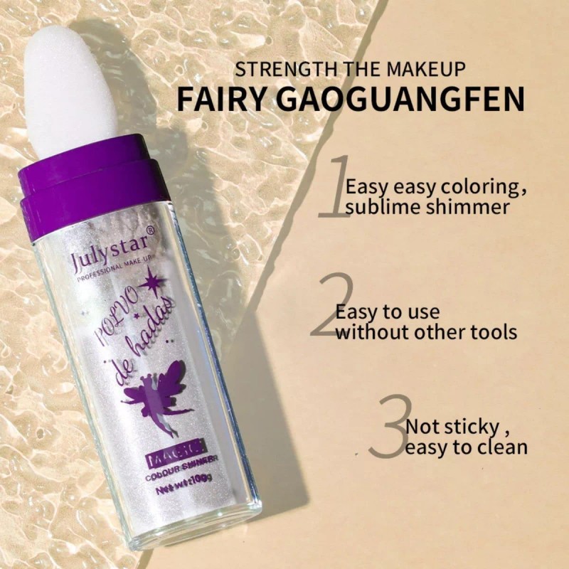 Fairy Highlight Patting Powder Polvo De Hadas, 3 Unidades, Iluminador