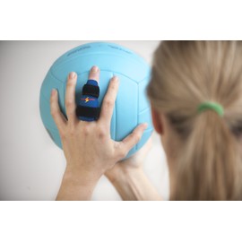 PowerSplint Sports finger guard (2-pack) finger brace protection; impact-resistant, NO tape needed (Large)