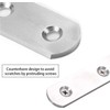 AARACHI 4 Pcs Flat Straight Brace Brackets Stainless Steel Mending