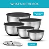 Belwares Mixing Bowls with Lids Set of 5 - Stainless