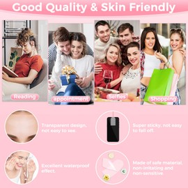 Invisible Face Lift Tape,100PCS Face Lifting Tapes and Bands with 8 Strings,Instant Face Lifter for Women Neck,Eyes,Double Chin,Sagging Skin,Face Tape for Tightening,Invisible Facelift Tape for Makeup