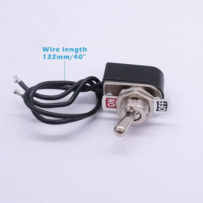 Taiss KNS-1 Locking Toggle Switch SPST 2 Position On/Off 6A