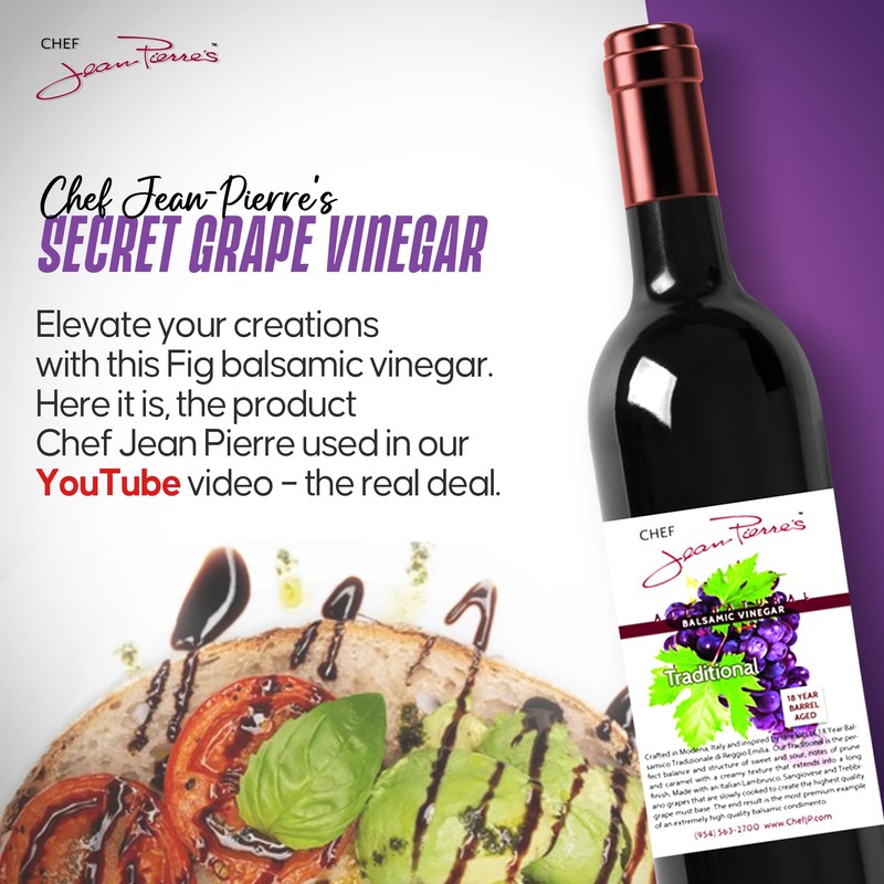 Chef Jean Pierre's Italian Balsamic Vinegar - 375ml (12.5oz) Rich