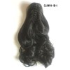 14" Claw Clip in Wavy Ponytail Extensions Off Black 1B