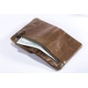 Genuine Leather Men Wallet, RFID Blocking Antimagnetic Credit Card Holder,