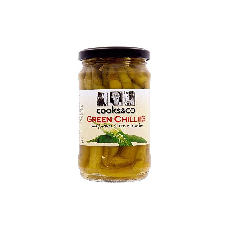 Cooks & Co Green Chillies (300g) - Pack of 2