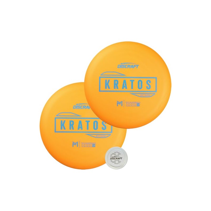Discraft Soft Kratos 2-Pack | Matching Orange Putters - Varied
