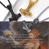 Prosteel Gold Thors Hammer Necklaces For Men Boy Mjolnir Pendant