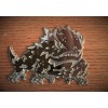 TCU Horned Frogs Die Cast Chrome Metal Emblem