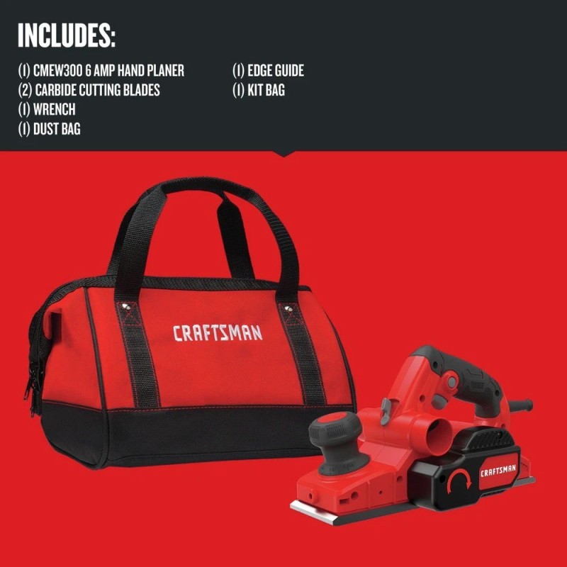 Craftsman CMEW300R 6 Amp Corded Handheld Planer Certified Refurbished