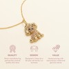 SCAMPER & CO Poodle Cubic Zirconia Puppy Charm Pendant Necklaces