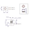 Quentacy 5Pcs Push Button Switch 12V Wired RV Waterproof On-Off