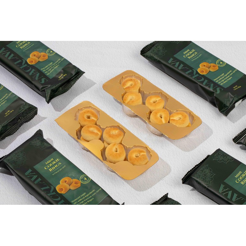 Snacklava Mini Cookie Rings - 6 Pack (10 Pieces per