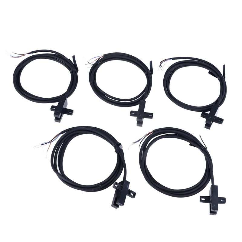 5Pcs Photoelectric Switch U Groove Shape Beam Sensor Limit NO
