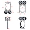 Fuperoo 4 Wheel Trolley Assembly Rollers.Bearing Trolley Assembly.The top of