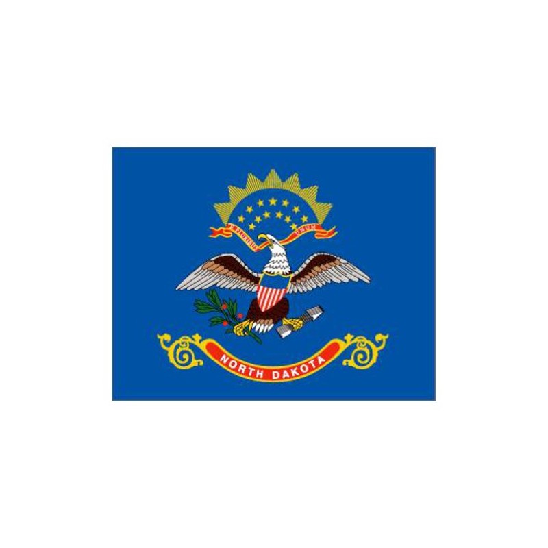 Klicnow North Dakota (USA State) Flag 5ft x 3ft