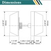 Probrico Double Cylinder Deadbolts with Different Keys, 3 Keys Interior&