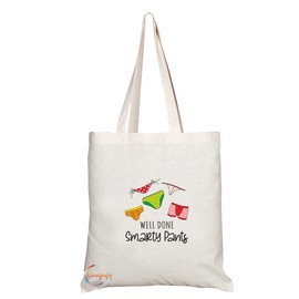 Coralgraph Inc TB1364 Well Done Smarty Pants Tea Novelty Present Gift Printed Eco-Friendly Stylish Long Handled Tote Shoulder Bag