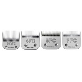 4Pack Dog Grooming Blades Compatible with Andis Dog Clippers,Dog Clipper Blades Compatible with Oster A5,Wahl km10 Dog Clippers for Animal Dog Cat Horse,Stainless-Steel Blade Sharp