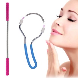 Face Hair Remover Manual, Spring Face Hair Remover, 2 Pieces Facial Hair Remover, Feather Eyebrows, Facial Hair Remover, Spring Hair Puff Face, Epilator Spring Face