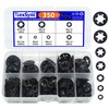 NexSync 350PCS 65Mn Steel Internal Tooth Star Lock Washers Kit