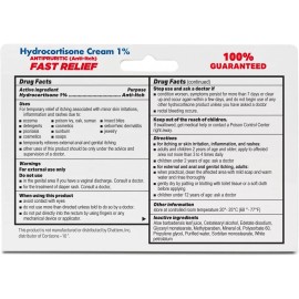 Globe (3 Pack Hydrocortisone Maximum Strength Cream 1%, Anti-Itch Cream